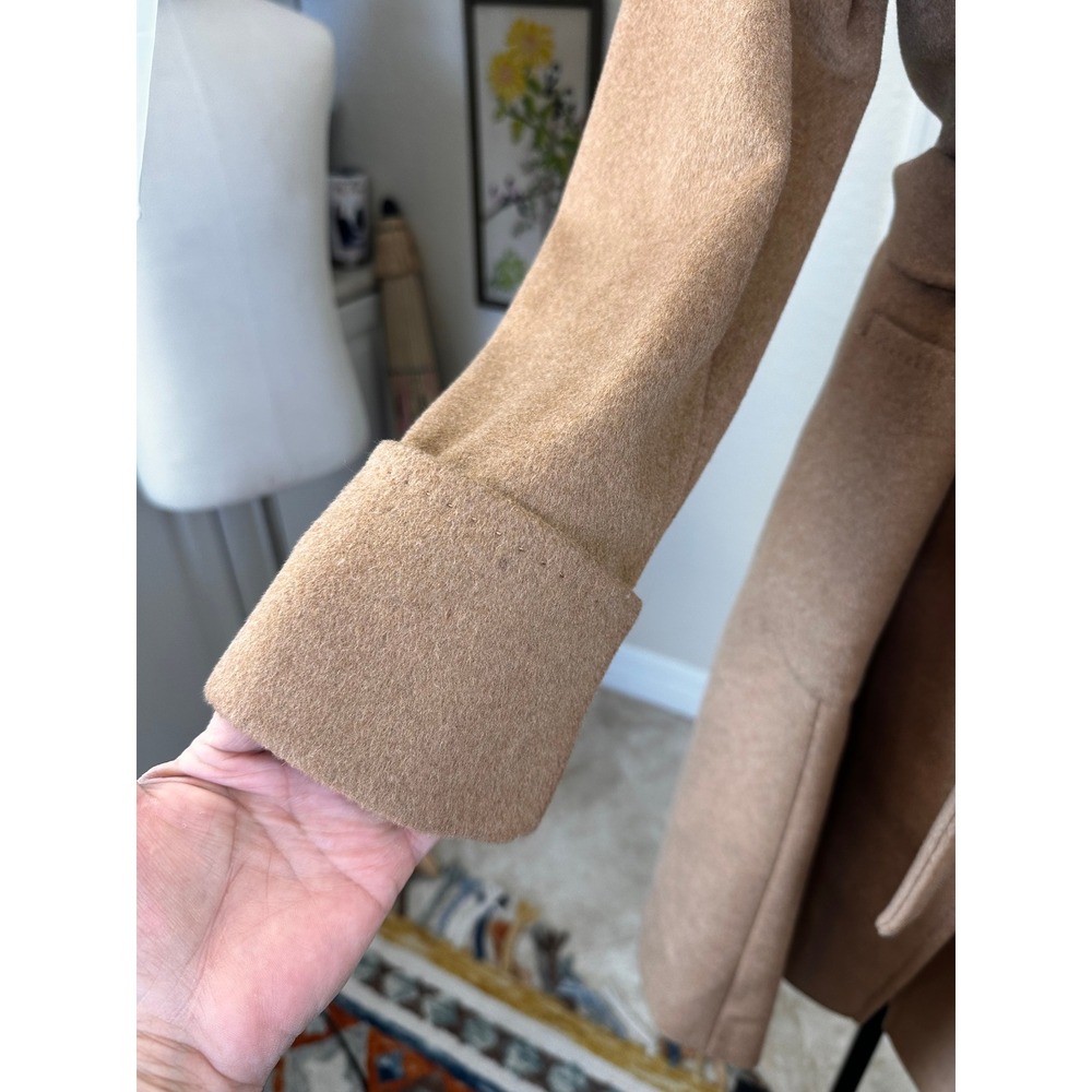 Lauren Ralph Lauren Camel Wool-Blend Belted Trench Coat - Picture 7 of 16